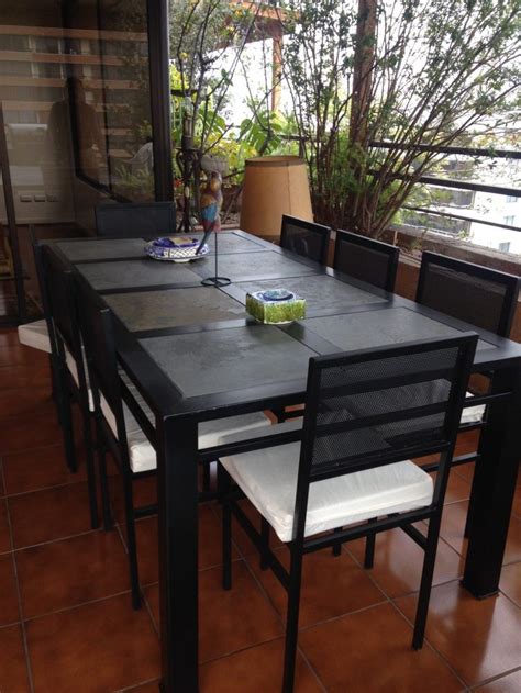 Comedor De Fierro Modelo Puente Alto Sillas Rusti Home Armonia En