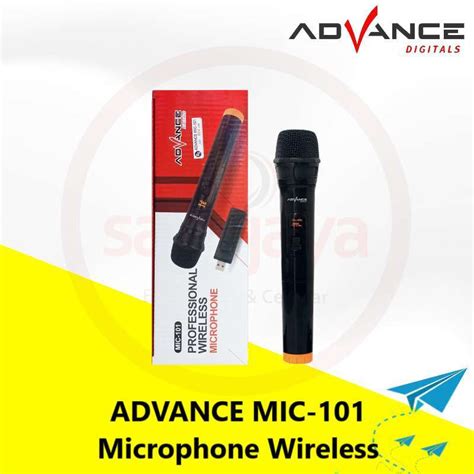 Promo Advance Mic Wireless Microphone Professional Diskon Di