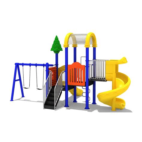 Kids Outdoor Playground Backyard Slide SS 304 Plastic Commercial Equipment