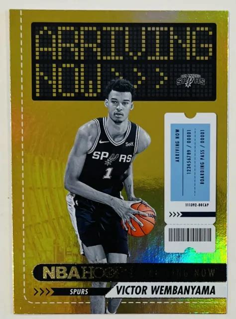 Victor Wembanyama Rc Nba Hoops Arriving Now Gold Holo Foil Sp