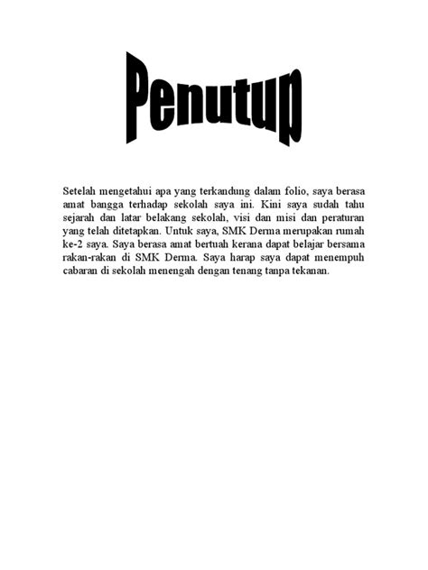 Penutup