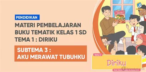 Materi Belajar Di Buku Tematik Kelas 1 Sd Tema 1 Subtema 3 Aku