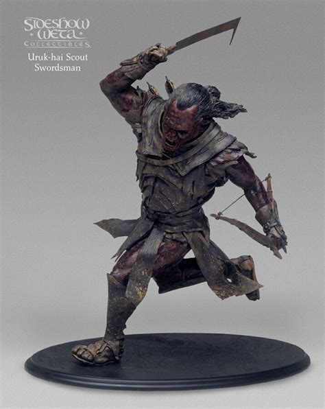 Polystone Statue Uruk Hai Scout Swordsman 9320 Fantasy Statue