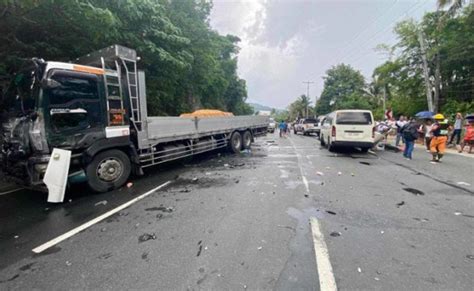 Patay Sugatan Sa Salpukan Ng Truck Van Sa Atimonan Quezon