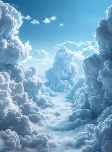 Cloud Formations in an Ethereal Sky | Premium AI-generated image