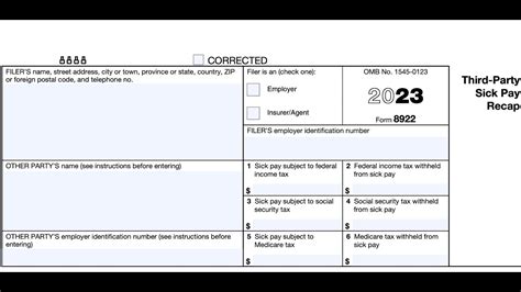 IRS Form 8922 Walkthrough Third Party Sick Pay Recap YouTube