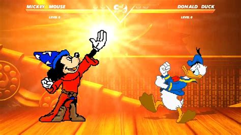 Mickey Mouse Vs Donald Duck Highest Level Amazing Fight Youtube