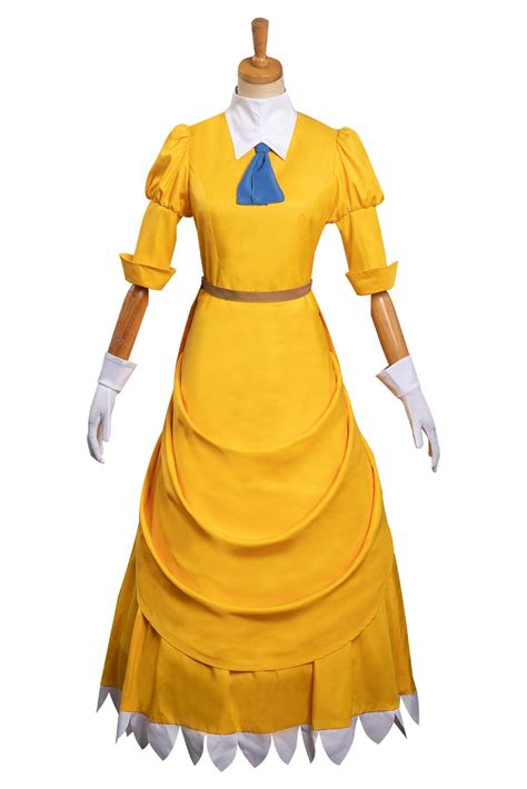 Movie Tarzan Jane Yellow Dress Outfits Halloween Carnival Suit Cosplay ...