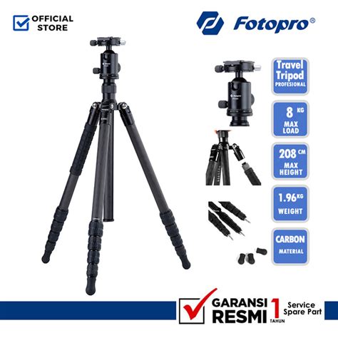 Promo Fotopro X 65C Tripod Carbon With Ball Head FPH 2R Tripod Karbon