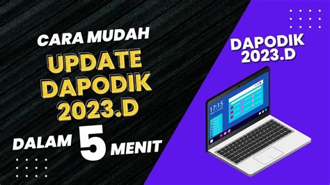 RILIS DAPODIK 2023 D CARA UPDATE DAPODIK 2023 D SEMESTER GENAP TAHUN