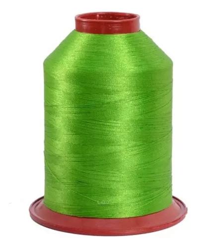 Linha Para Maquina Bordar Bonfio Neon 4000m Diversas Cores Cor Verde