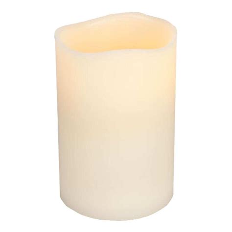 Gerson 33078 Bisque Flameless Led Wax Candle