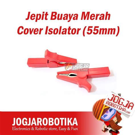 Jual Jepit Capit Penjepit AKI Buaya Merah Cover Isolator 55mm Alligator