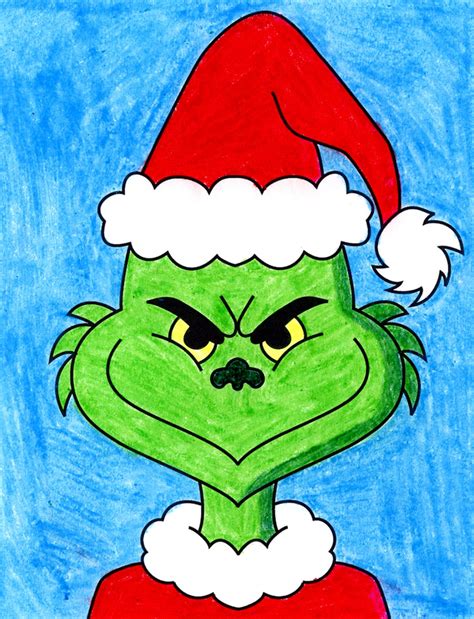 Straightforward Learn how to Draw the Grinch Tutorial Video, Grinch ...