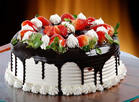 Chocolate Cake Strawberries Hd Wallpaper Peakpx