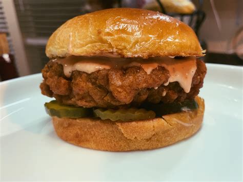 Homemade Spicy Chicken Sandwich Rfood