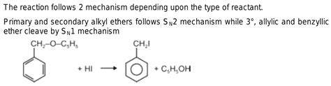 1 Write The Equation Of The Reaction Of Hydrogen Iodide With Benzyl