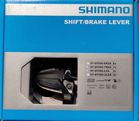 Shimano St Ef500 3 X 7 Speed Brake Shift Lever Set Black Sports And Outdoors