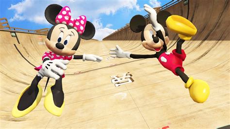 Mickey Mouse Vs Minnie Mouse Gta Epic Ragdolls Funny Moments Vol