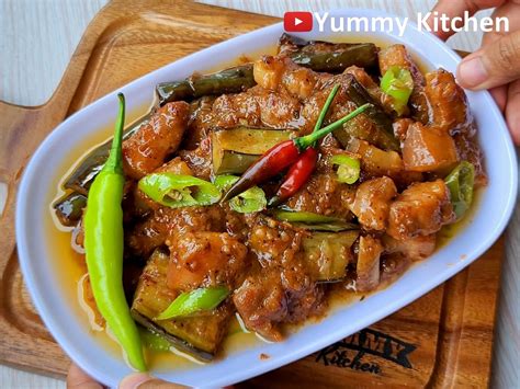 pork binagoongan  coconut milk recipe    pork