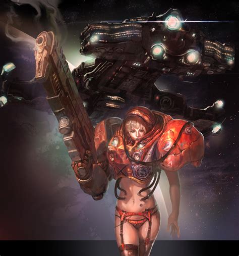 Starcraft Marine Girl By Inshoo1 On Deviantart