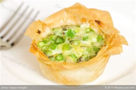 Savory Spring Phyllo Tarts Recipe