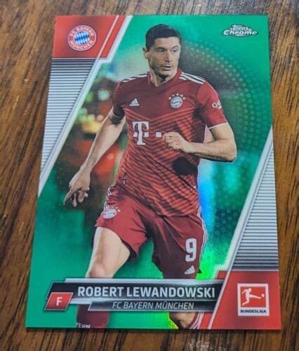 2021 22 Topps Chrome Bundesliga Green Wave Refractor 99 Robert