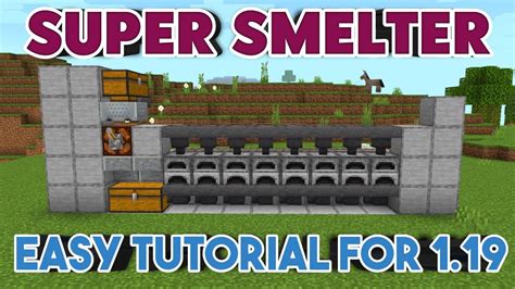 Easy Super Smelter Tutorial For Minecraft Bedrock 1 19 YouTube