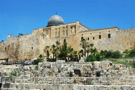 Al Aqsa Mosque En La Explanada De Las Mezquitas Imagen De Archivo