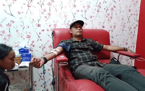 Pwi Kobar Gelar Bhakti Sosial Donor Darah Peringati Hari Pers Nasional