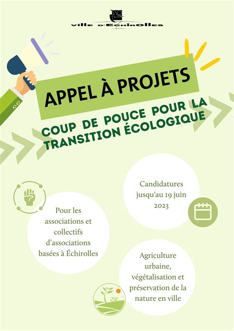 Appel à projets un coup de pouce pour la transition écologique à