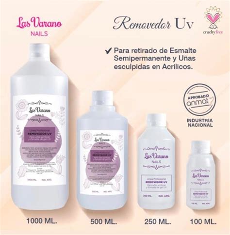 Removedor Ml Las Varano Pink Nails Distribuidora