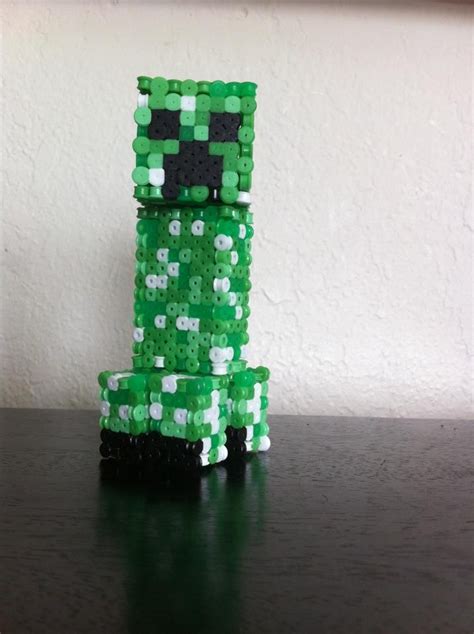 D Creeper Minecraft Perler Beads By Birdseednerd On Deviantart