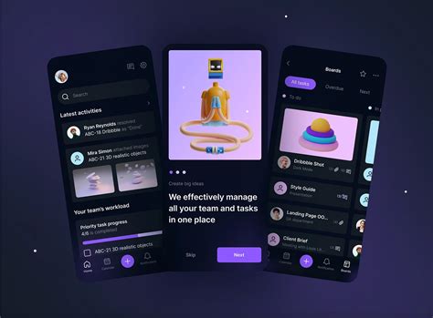 20+ Dark Mobile App UI Design for Your Inspiration - Hongkiat