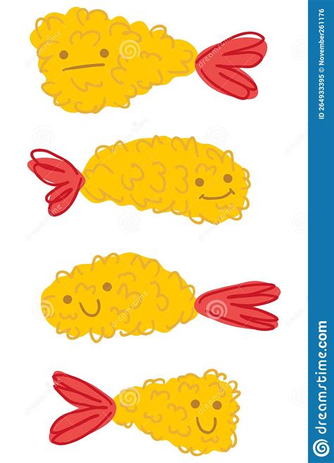 Ebi Furai Prawn Tempura Funny Characters Collection Perfect For