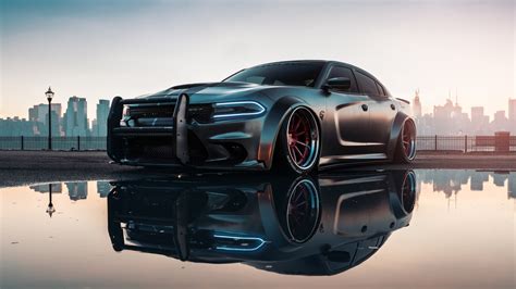 Dodge Charger Hellcat Wallpaper 4K, Muscle car