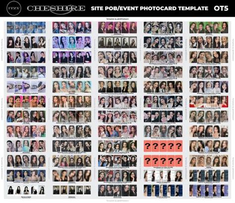 Crazy In Love Pob Photocard Template Photocard Photo Card Template