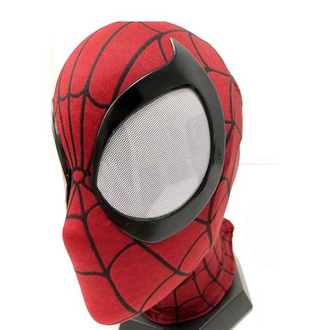 Customized Comic Spider Man Mask With Face Shell And Magnetic Lenses