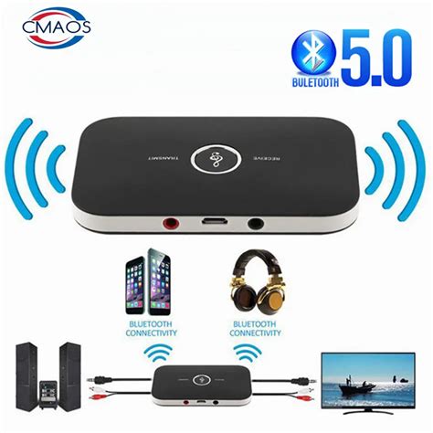 Upgraded Bluetooth 5 0 Audio Transmitter Receiver RCA 3 5mm AUX Jack