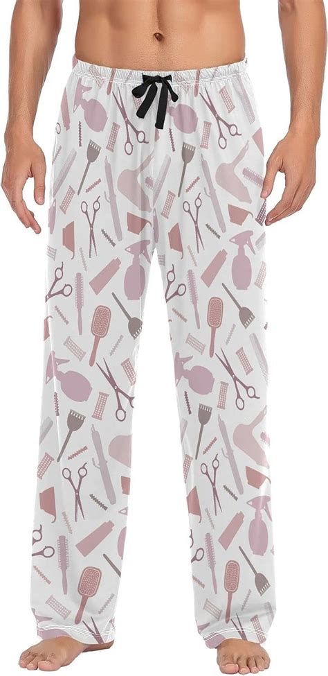 Freeamg Hairdresser Tools Pattern Pajama Pants For Men Men S Separate Bottoms Comfortable