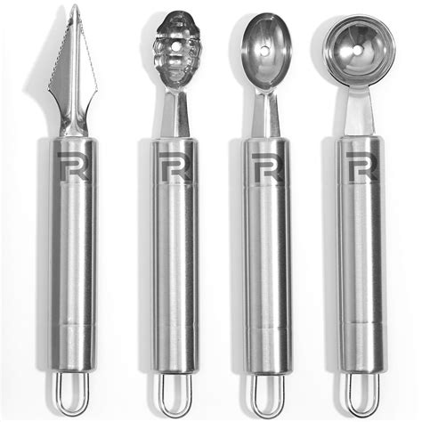 Amazon Riveira Melon Baller Scoop Set Stainless Steel 4 Piece