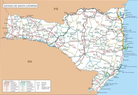 Mapa Sc Rodoviario