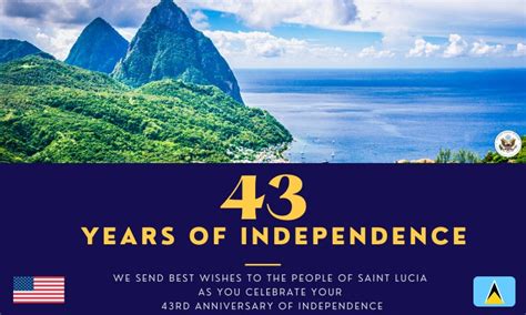 Happy Independence Saint Lucia U S Embassy In Barbados The Eastern Caribbean And The Oecs