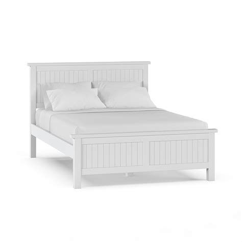 Snow Double Bed Frame in White | L3 Home