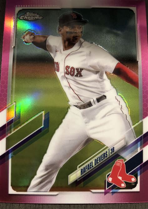 2021 Topps Chrome Pink Refractor 94 Rafael Devers EBay