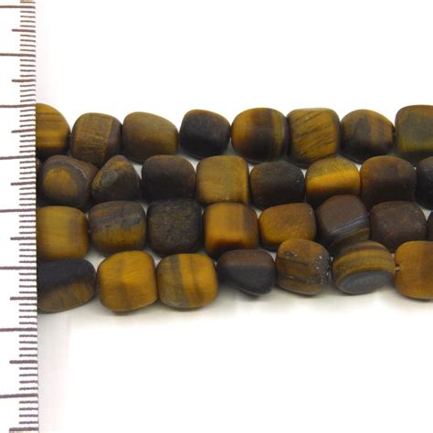 Tiger Eye Frosted Nuggets 7 9mm Ilona Biggins Beads Pearls