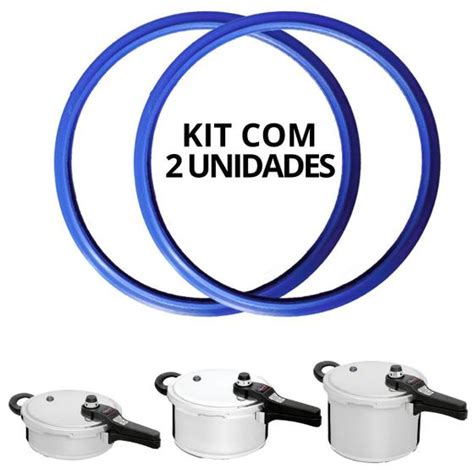 Kit 2 Unid Anel Borracha Vedação Panela Pressão Eterna Nigro 3 Litros