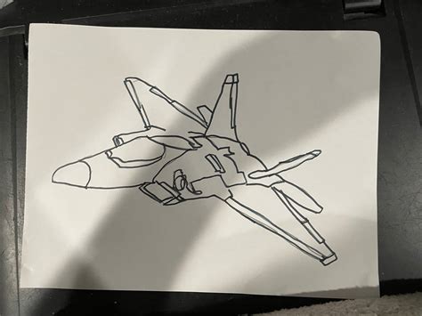 F-22 Raptor Drawing by EManNYC01 on DeviantArt