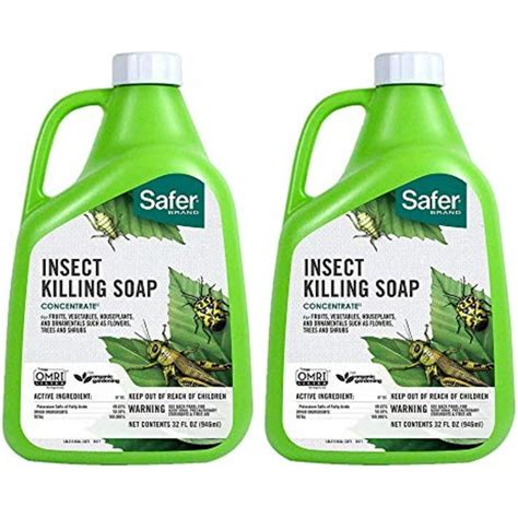 Safer Brand 5118 Insect Killing Soap Concentrate 32 Ounce Pack Of 2