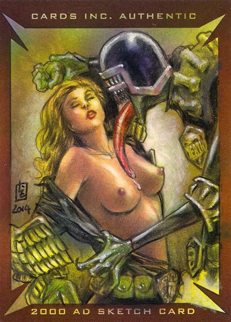 Judge Anderson Erotic Sketch Card Judge Anderson Hentai Pics